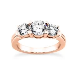 Thin 14K White Gold Diamond Three Stone Engagement Ring 0.45ct -Fashion Accessories Shop 14k gold diamond three stone engagement ring 045ct p 25488 rose 20220426