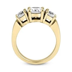 14K White Gold Diamond Three Stone Engagement Ring 0.80ct 3.15mm -Fashion Accessories Shop 14k gold diamond three stone engagement ring 080ct p 24731 additional yellow