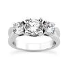 14K White Gold Diamond Three Stone Engagement Ring 0.80ct 3.15mm -Fashion Accessories Shop 14k gold diamond three stone engagement ring 080ct p 24731 white 20220426