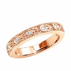 Thin 14K White Gold Diamond Unique Engagement Band 0.14ct 1/8in (3mm) -Fashion Accessories Shop 14k gold diamond unique engagement band 014ct p 24247 ro