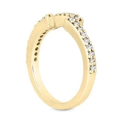 Ultra Thin 14K White Gold Diamond Unique Engagement Band 0.24ct 2mm -Fashion Accessories Shop 14k gold diamond unique engagement band 024ct p 23483 back yellow 20220426