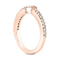 Ultra Thin 14K White Gold Diamond Unique Engagement Band 0.24ct 1.4mm -Fashion Accessories Shop 14k gold diamond unique engagement band 024ct p 23498 back rose 20220426