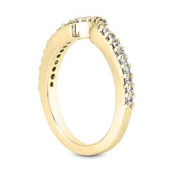 Ultra Thin 14K White Gold Diamond Unique Engagement Band 0.24ct 1.4mm -Fashion Accessories Shop 14k gold diamond unique engagement band 024ct p 23498 back yellow 20220426