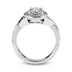 14K White Gold Diamond Unique Engagement Ring 0.86ct 5/16 In (8mm) -Fashion Accessories Shop 14k gold diamond unique engagement ring 086ct p 22443 additional white