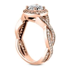 14K White Gold Diamond Unique Engagement Ring 0.86ct 5/16 In (8mm) -Fashion Accessories Shop 14k gold diamond unique engagement ring 086ct p 22443 back rose 20220426