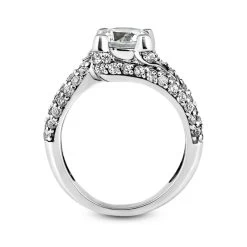 14K White Gold Diamond Unique Engagement Ring 1.06ct -Fashion Accessories Shop 14k gold diamond unique engagement ring 106ct p 23713 additional white