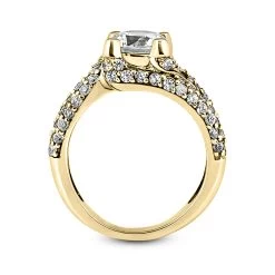 14K White Gold Diamond Unique Engagement Ring 1.06ct -Fashion Accessories Shop 14k gold diamond unique engagement ring 106ct p 23713 additional yellow