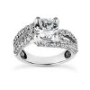 14K White Gold Diamond Unique Engagement Ring 1.06ct -Fashion Accessories Shop 14k gold diamond unique engagement ring 106ct p 23713 white 20220426