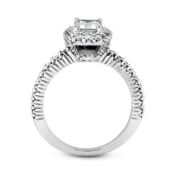14K White Gold Diamond Unique Engagement Ring 1.13ct 2.4mm -Fashion Accessories Shop 14k gold diamond unique engagement ring 113ct p 24239 additional white