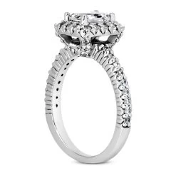 14K White Gold Diamond Unique Engagement Ring 1.13ct 2.4mm -Fashion Accessories Shop 14k gold diamond unique engagement ring 113ct p 24239 back white 20220426