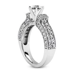 14K White Gold Diamond Unique Engagement Ring Set 2.57ct -Fashion Accessories Shop 14k gold diamond unique engagement ring set 257ct p 24206 additional white