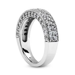 14K White Gold Diamond Unique Engagement Ring Set 2.57ct -Fashion Accessories Shop 14k gold diamond unique engagement ring set 257ct p 24206 additional white 3