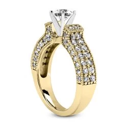 14K White Gold Diamond Unique Engagement Ring Set 2.57ct -Fashion Accessories Shop 14k gold diamond unique engagement ring set 257ct p 24206 additional yellow
