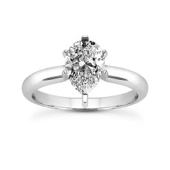 14K White Gold Engagement Ring Mounting And Band Set Band: 2.4mm, Mount.: 2.5mm -Fashion Accessories Shop 14k gold engagement ring mounting and band set p 23228 back white 20220426