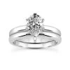 14K White Gold Engagement Ring Mounting And Band Set Band: 2.4mm, Mount.: 2.5mm 2 14K White Gold Engagement Ring Mounting And Band Set Band: 2.4mm, Mount.: 2.5mm -Fashion Accessories Shop 14k gold engagement ring mounting and band set p 23228 white 20220426