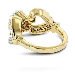 14K Yellow Gold Floral Diamond Engagement Ring 1 Ct 11 14K Yellow Gold Floral Diamond Engagement Ring 1 Ct -Fashion Accessories Shop 14k gold floral diamond engagement ring 142ct p 157 backye