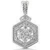 14K White Gold Flower Diamond Pendant 0.99ct -Fashion Accessories Shop 14k gold flower diamond pendant 099ct p 27304 white 20220426