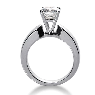 14K White Gold Four-Prong Solitaire Engagement Ring 0.40ct 2.03mm 9 14K White Gold Four-Prong Solitaire Engagement Ring 0.40ct 2.03mm - Image 7