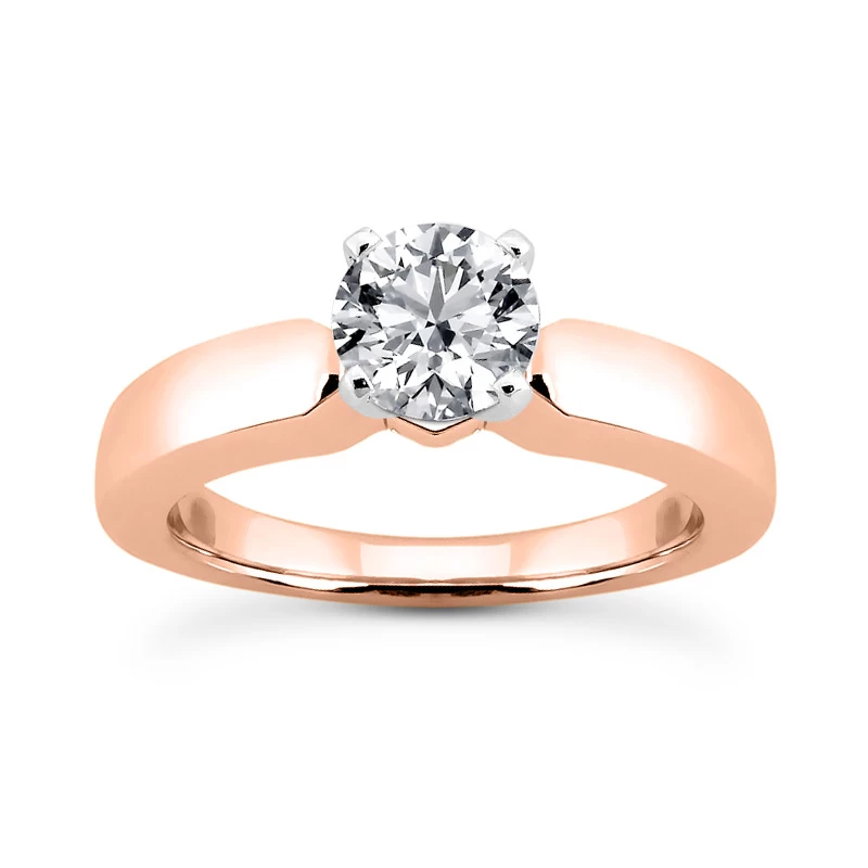 14K White Gold Four-Prong Solitaire Engagement Ring 0.40ct 2.03mm 5 14K White Gold Four-Prong Solitaire Engagement Ring 0.40ct 2.03mm - Image 3