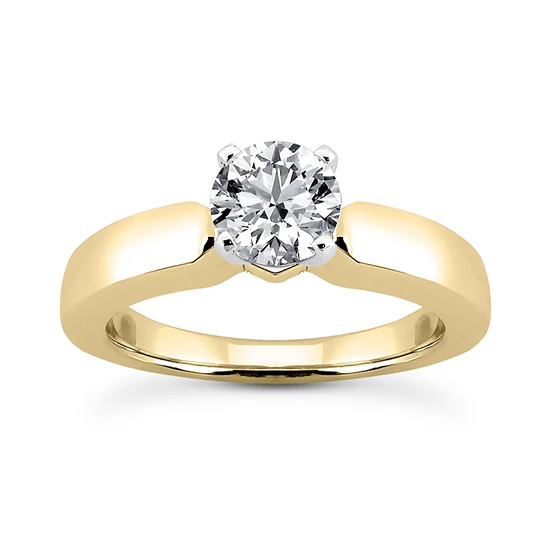 14K White Gold Four-Prong Solitaire Engagement Ring 0.40ct 2.03mm 4 14K White Gold Four-Prong Solitaire Engagement Ring 0.40ct 2.03mm - Image 2