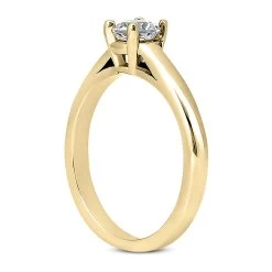 14K White Gold Four-Prong Solitaire Engagement Ring 0.50ct 2.35mm 12 14K White Gold Four-Prong Solitaire Engagement Ring 0.50ct 2.35mm -Fashion Accessories Shop 14k gold four prong solitaire engagement ring 050ct p 23130 back yellow 20220426