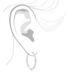 14K White Gold Inside Out Diamond Hoop Earrings For Women 1 Carat By Luxurman -Fashion Accessories Shop 14k gold inside out diamond hoop earrings for women 1 carat by luxurman bodwh