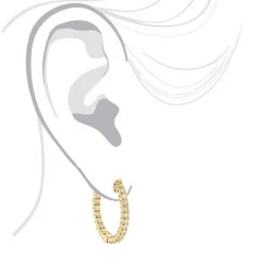 14K Yellow Gold Inside Out Yellow Diamond Hoop Earrings 1.33ct By Luxurman -Fashion Accessories Shop 14k gold inside out yellow diamond hoop earrings 133ct by luxurman bodye