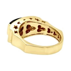 14K White Gold Ladies Black Onyx Ring 0.26ct -Fashion Accessories Shop 14k gold ladies black onyx ring 026ct p 29686 backye