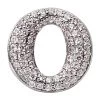 14K White Gold Ladies Circle Diamond Pendant 0.81ct