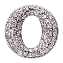 14K White Gold Ladies Circle Diamond Pendant 0.81ct
