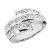 14K White Gold Ladies Diamond Ring 2.42ct
