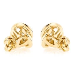 14K Yellow Gold Love Knot Diamond Earrings Solitaire Studs 1.4ct -Fashion Accessories Shop 14k gold love knot diamond earrings solitaire studs 14ct backye