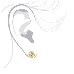 14K Yellow Gold Love Knot Diamond Earrings Solitaire Studs 1.4ct -Fashion Accessories Shop 14k gold love knot diamond earrings solitaire studs 14ct bodye