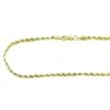 Solid 14K Yellow Gold Diamond Cut Rope Chain 2.5mm, 18in - 40in -Fashion Accessories Shop 14k gold mens diamond cut rope chain 25mm 18in 40in p 22997