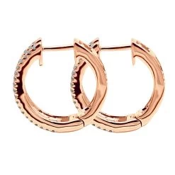 14K White Gold Natural Blue Sapphire And Diamond Huggie Earrings For Women 1ct 15 14K White Gold Natural Blue Sapphire And Diamond Huggie Earrings For Women 1ct -Fashion Accessories Shop 14k gold natural blue sapphire and diamond huggie earrings for women 085ct backro