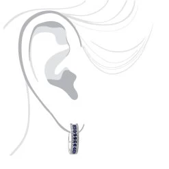 14K White Gold Natural Blue Sapphire And Diamond Huggie Earrings For Women 1ct 16 14K White Gold Natural Blue Sapphire And Diamond Huggie Earrings For Women 1ct -Fashion Accessories Shop 14k gold natural blue sapphire and diamond huggie earrings for women 085ct bodwh