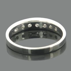 Thin 14K White Gold One Row Round Diamond Band 0.55ct -Fashion Accessories Shop 14k gold one row round diamond band 055ct p 6315back