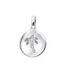 14K White Gold Palm Tree Circle Diamond Pendant 0.1ct Small Charm -Fashion Accessories Shop 14k gold palm tree circle diamond pendant 010ct p 35181 wh