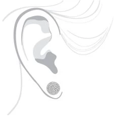 14K White Gold Pave Diamond Earrings For Men & Women 3/4ct Studs Real Diamonds -Fashion Accessories Shop 14k gold pave diamond earrings for men women 34ct studs real diamonds bodwh