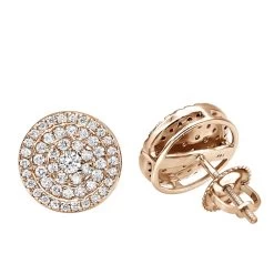 14K White Gold Pave Diamond Earrings For Men & Women 3/4ct Studs Real Diamonds -Fashion Accessories Shop 14k gold pave diamond earrings for men women 34ct studs real diamonds ro