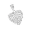 14K White Gold Pave Diamond Heart Pendant 2ct -Fashion Accessories Shop 14k gold pave diamond heart pendant 2ct p 27684 wh