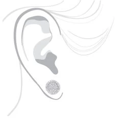 14K White Gold Pave Round Diamond Stud Earrings 0.35ct By Luxurman -Fashion Accessories Shop 14k gold pave round diamond stud earrings 035ct by luxurman bodwh