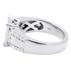 14K Yellow Gold Pre-Set Diamond Engagement Ring 1.45ct 13 14K Yellow Gold Pre-Set Diamond Engagement Ring 1.45ct -Fashion Accessories Shop 14k gold pre set diamond engagement ring 145ct p 6332 back white