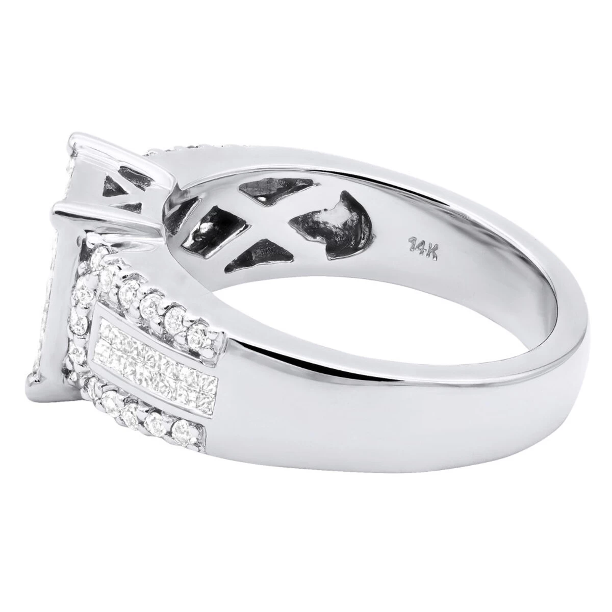 14K Yellow Gold Pre-Set Diamond Engagement Ring 1.45ct 6 14K Yellow Gold Pre-Set Diamond Engagement Ring 1.45ct - Image 4