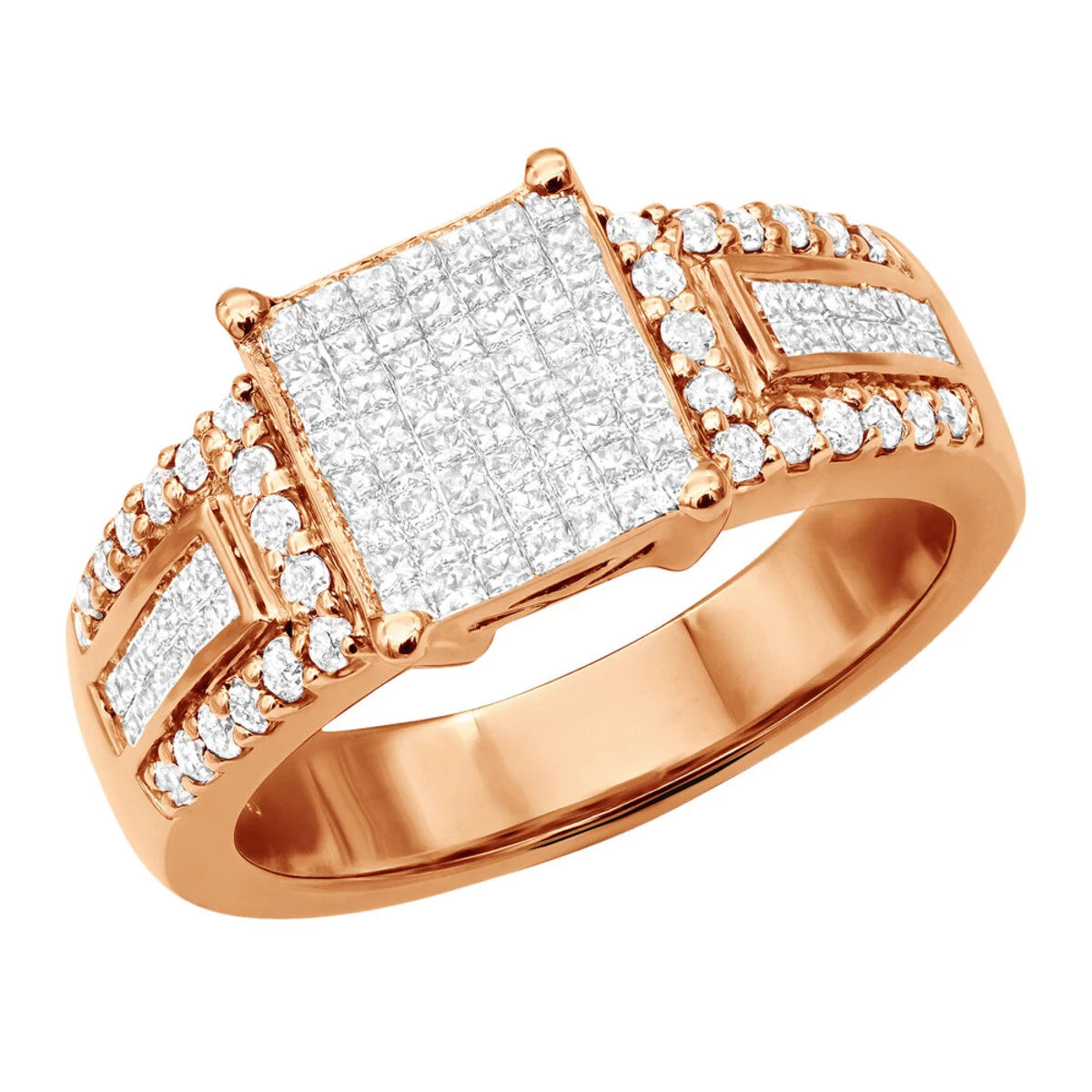 14K Yellow Gold Pre-Set Diamond Engagement Ring 1.45ct 5 14K Yellow Gold Pre-Set Diamond Engagement Ring 1.45ct - Image 3