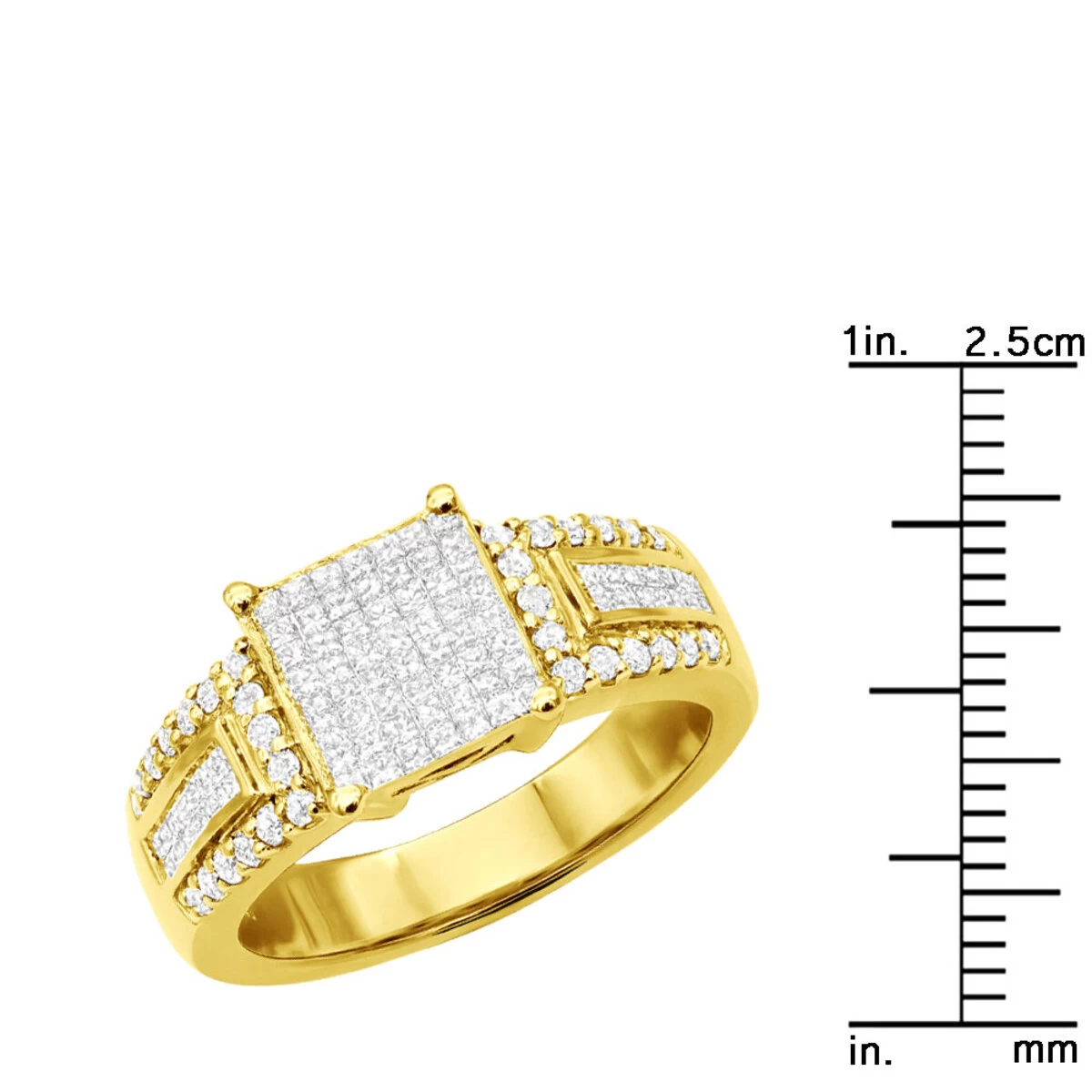 14K Yellow Gold Pre-Set Diamond Engagement Ring 1.45ct 10 14K Yellow Gold Pre-Set Diamond Engagement Ring 1.45ct - Image 8