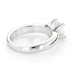 14K White Gold Solitaire Princess Cut Diamond Engagement Ring 1 Carat -Fashion Accessories Shop 14k gold princess cut diamond engagement ring 1 carat backwh