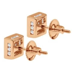 14K White Gold Princess Cut Diamond Stud Earrings For Men & Women 1 Carat 15 14K White Gold Princess Cut Diamond Stud Earrings For Men & Women 1 Carat -Fashion Accessories Shop 14k gold princess cut diamond stud earrings 092ct p 5681 back rose