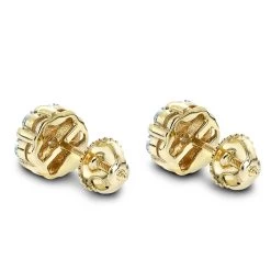 14K White Gold Prong Round Diamond Clusters Earrings 1ct Studs -Fashion Accessories Shop 14k gold prong round diamond clusters earrings 100ct p 5812 backye