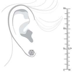 14K White Gold Prong Round Diamond Clusters Earrings 1.2ct Studs -Fashion Accessories Shop 14k gold prong round diamond clusters earrings 12ct studs bodwh